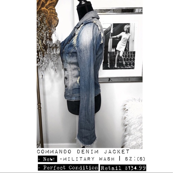 GUESS - COMMANDO DENIM JACKET - Picture 5 of 8